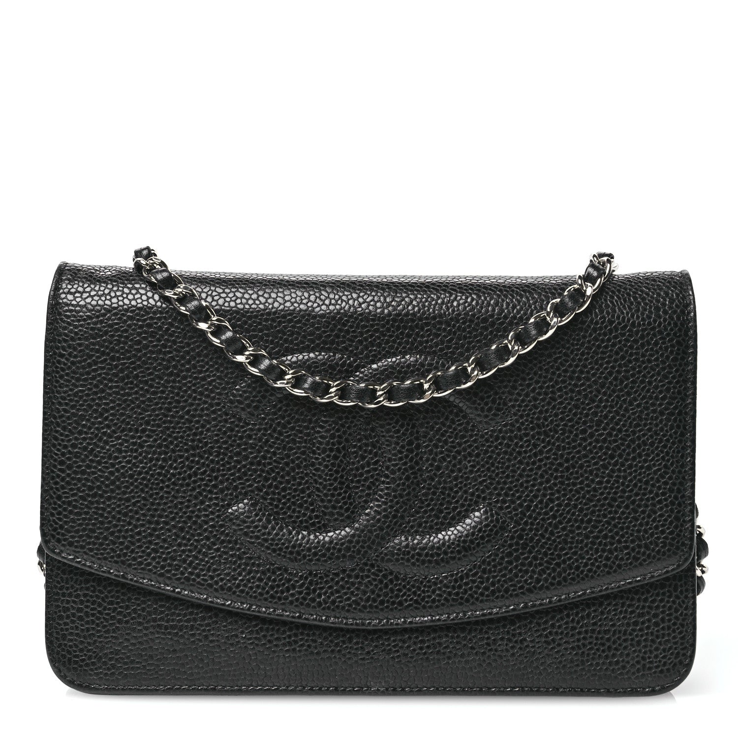 Chanel Caviar Timeless CC Wallet on Chain WOC Black 1 of 14