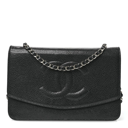 Chanel Caviar Timeless CC Wallet on Chain WOC Black 1 of 14