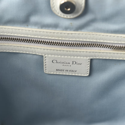 Christian Dior Coated Canvas Cannage Medium Panarea Tote Celeste 7 of 9