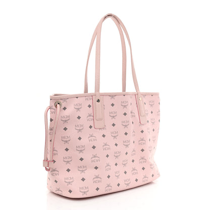 MCM Visetos Medium Liz Reversible Shopper Tote Soft Pink 3 of 16