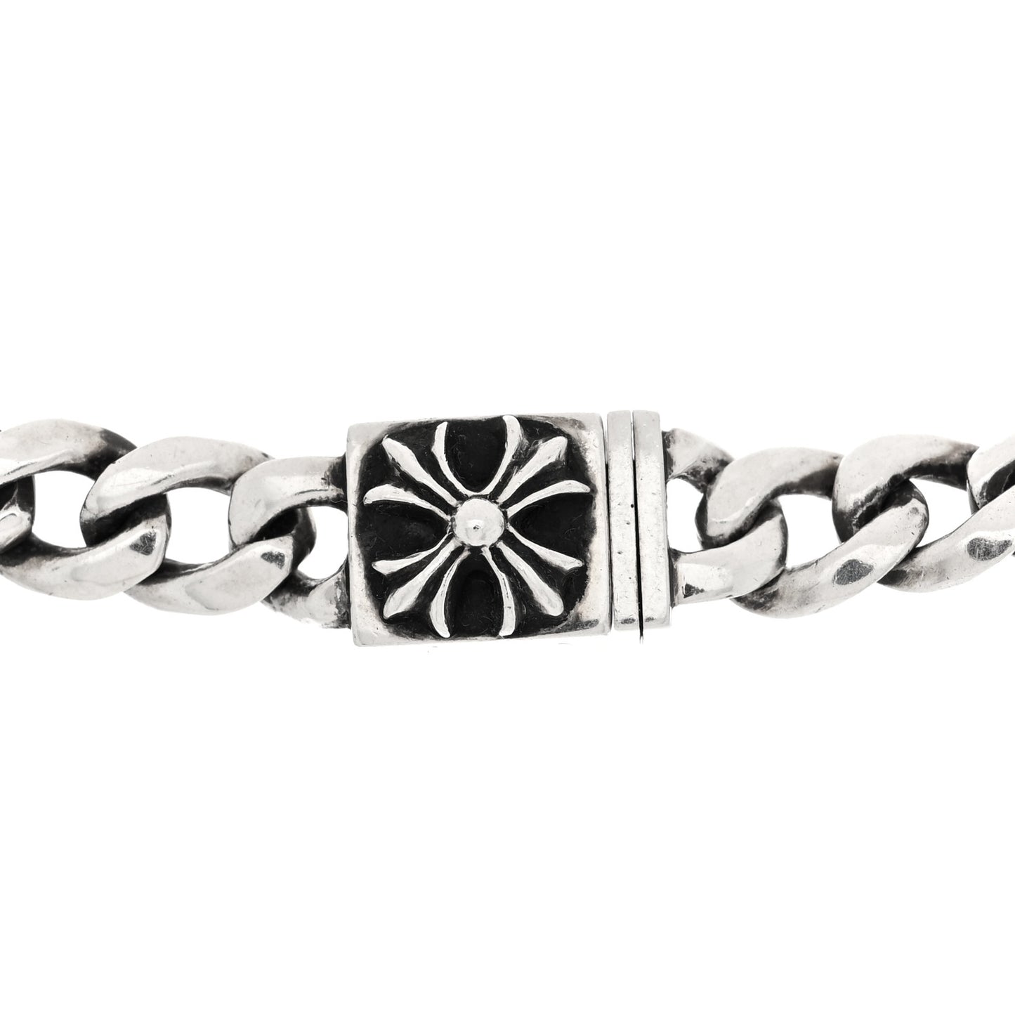Sterling Silver Cross Graduating Chain Necklace