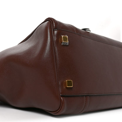 Celine Supple Shiny Lambskin Medium Smiling New Luggage Brick 8 of 9