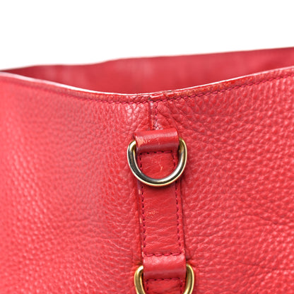 Prada Vitello Daino Tote Rosso 22 of 41