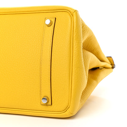 Hermes Taurillon Clemence Birkin 35 Soleil 9 of 10