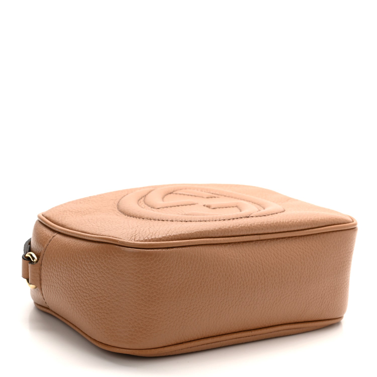Gucci Pebbled Calfskin Small Soho Disco Bag Camelia 4 of 11