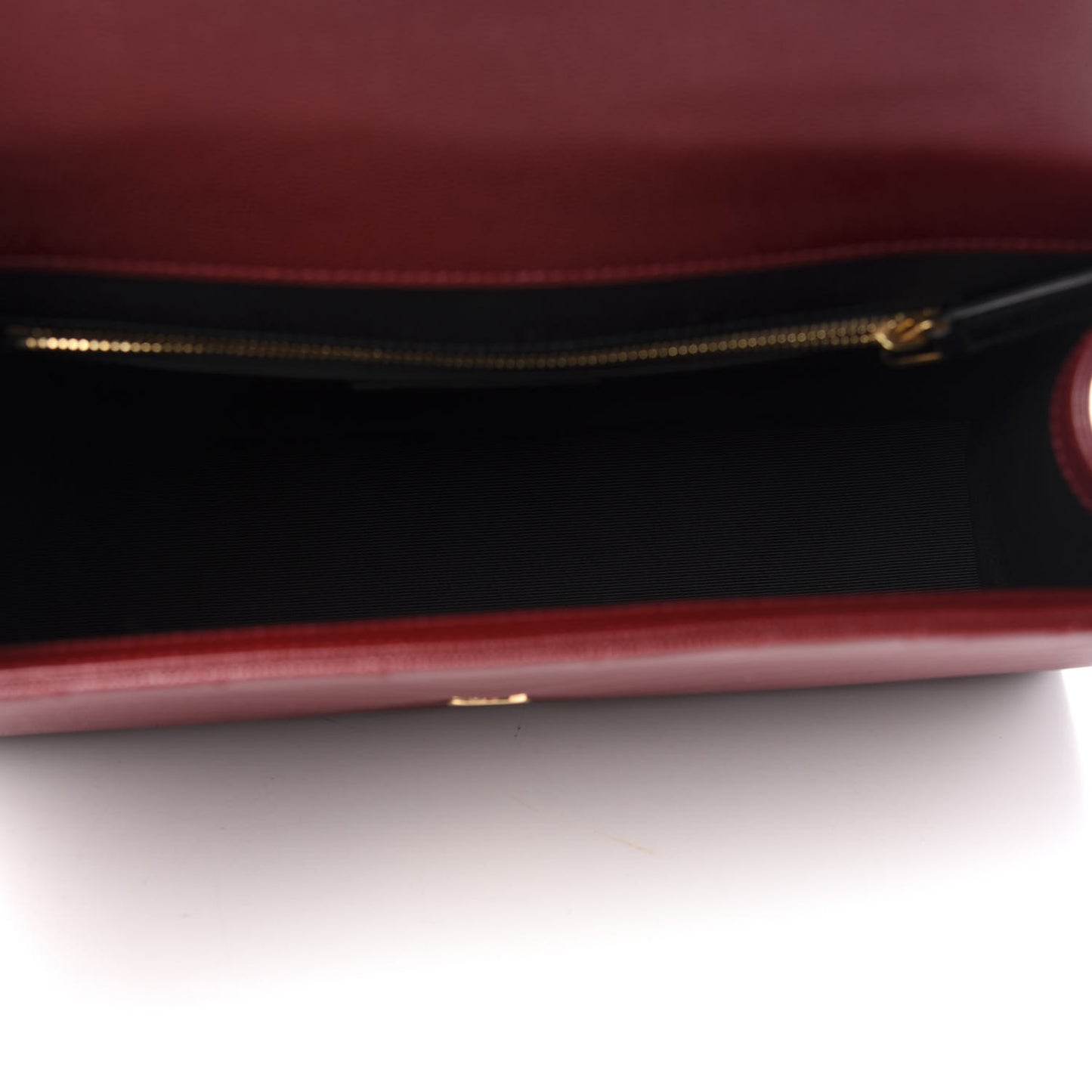 Grain De Poudre Matelasse Chevron Large Monogram Satchel Oxblood