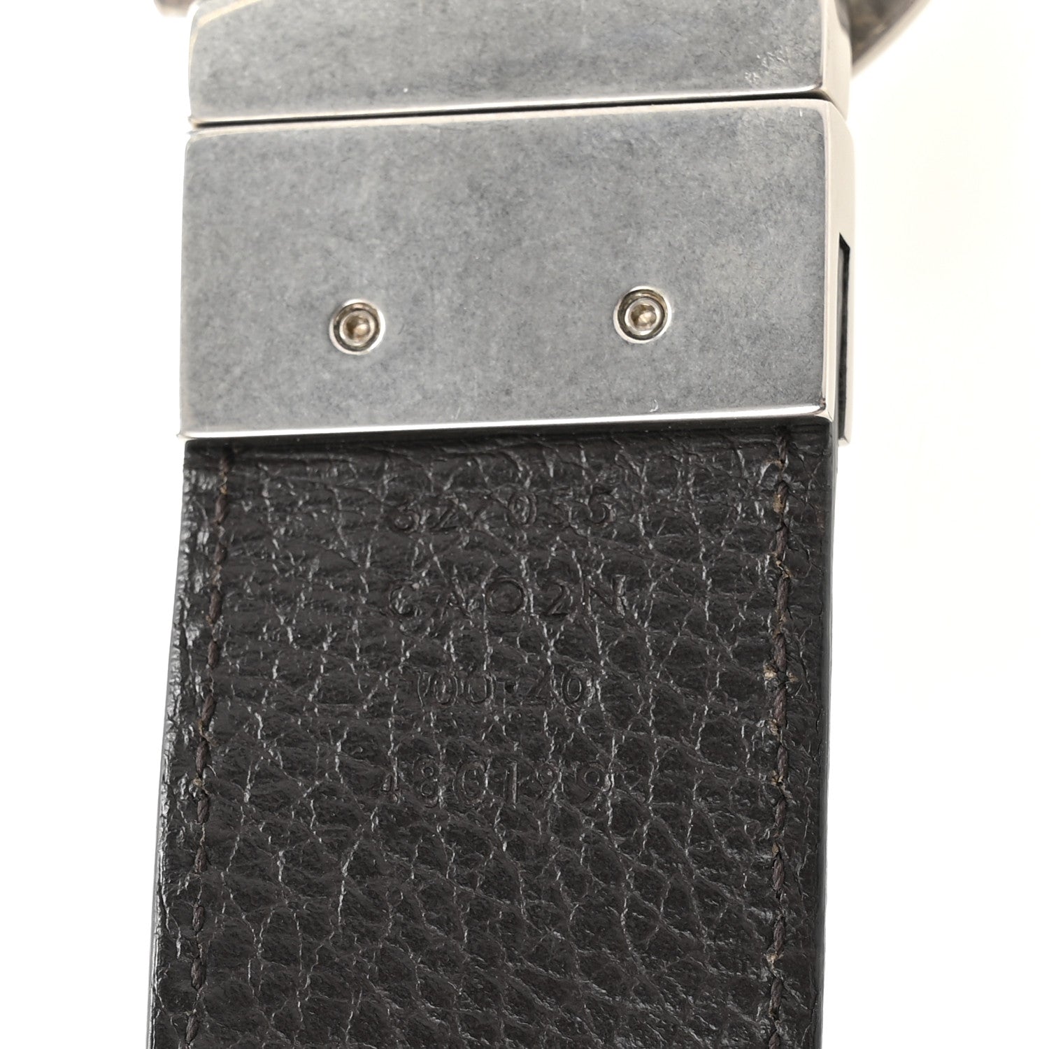 Gucci Selleria Calfskin Mens Interlocking G Belt 100 40 Black 5 of 5