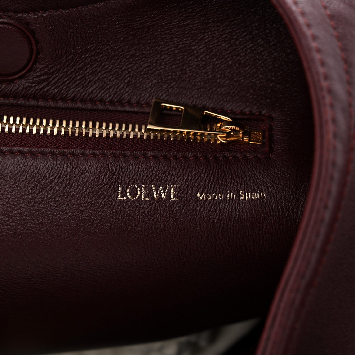 Loewe Buttery Nappa Lambskin Medium Squeeze Bag Dark Burgundy 5 of 8