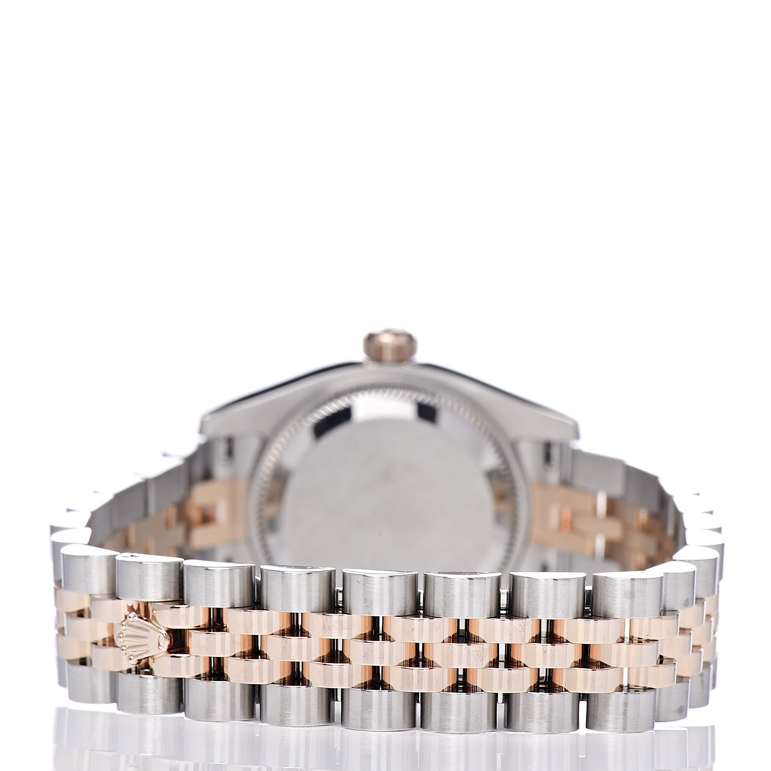 Rolex Stainless Steel 18K Everose Gold Diamond Meteorite 26mm Oyster Perpetual DateJust Watch 179171 4 of 8