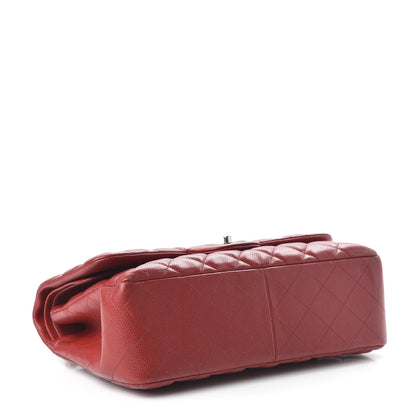 Chanel Caviar Quilted Jumbo Double Flap Red 4 of 11
