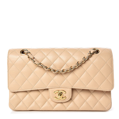 Chanel Caviar Quilted Medium Double Flap Beige Clair 1 of 11
