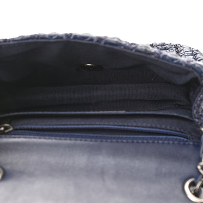 Chanel Lambskin Crochet Embroidered Small Flap Navy 5 of 10
