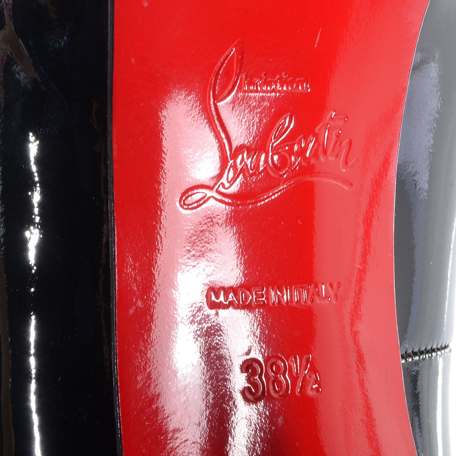 Christian Louboutin Patent Very Prive 100 Pumps 38.5 Black 7 of 7