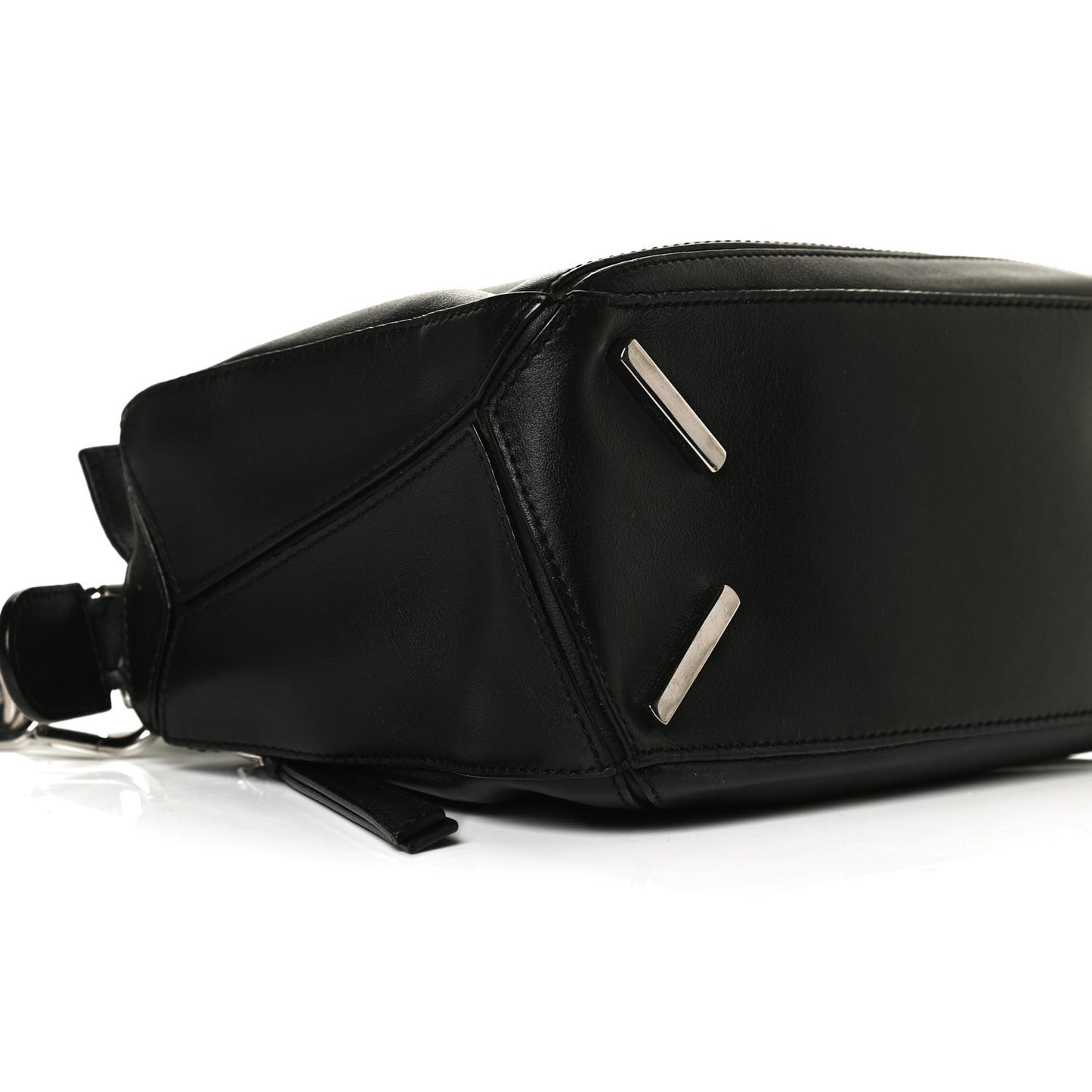 Calfskin Small Puzzle Bag Black