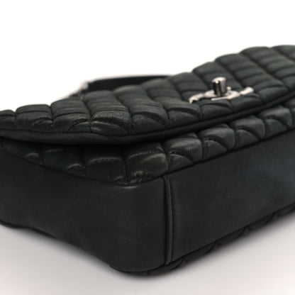 Chanel Iridescent Calfskin Small New Bubble Quilt Flap Black 7 of 9