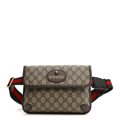 Gucci GG Supreme Monogram Neo Vintage Web Belt Bag Brown 1 of 11