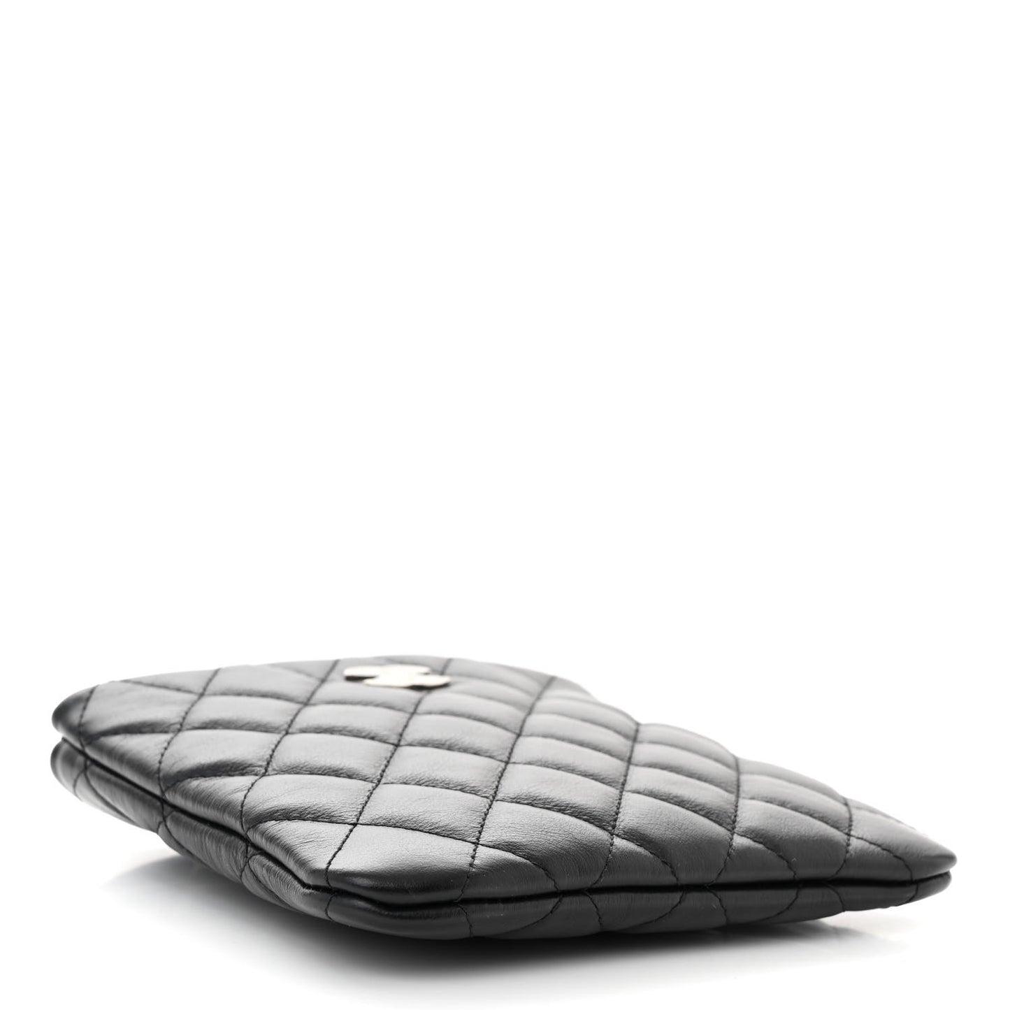 Calfskin Quilted Crossbody Bag Black