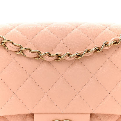 Chanel Caviar Quilted Jumbo Double Flap Light Pink 8 of 12