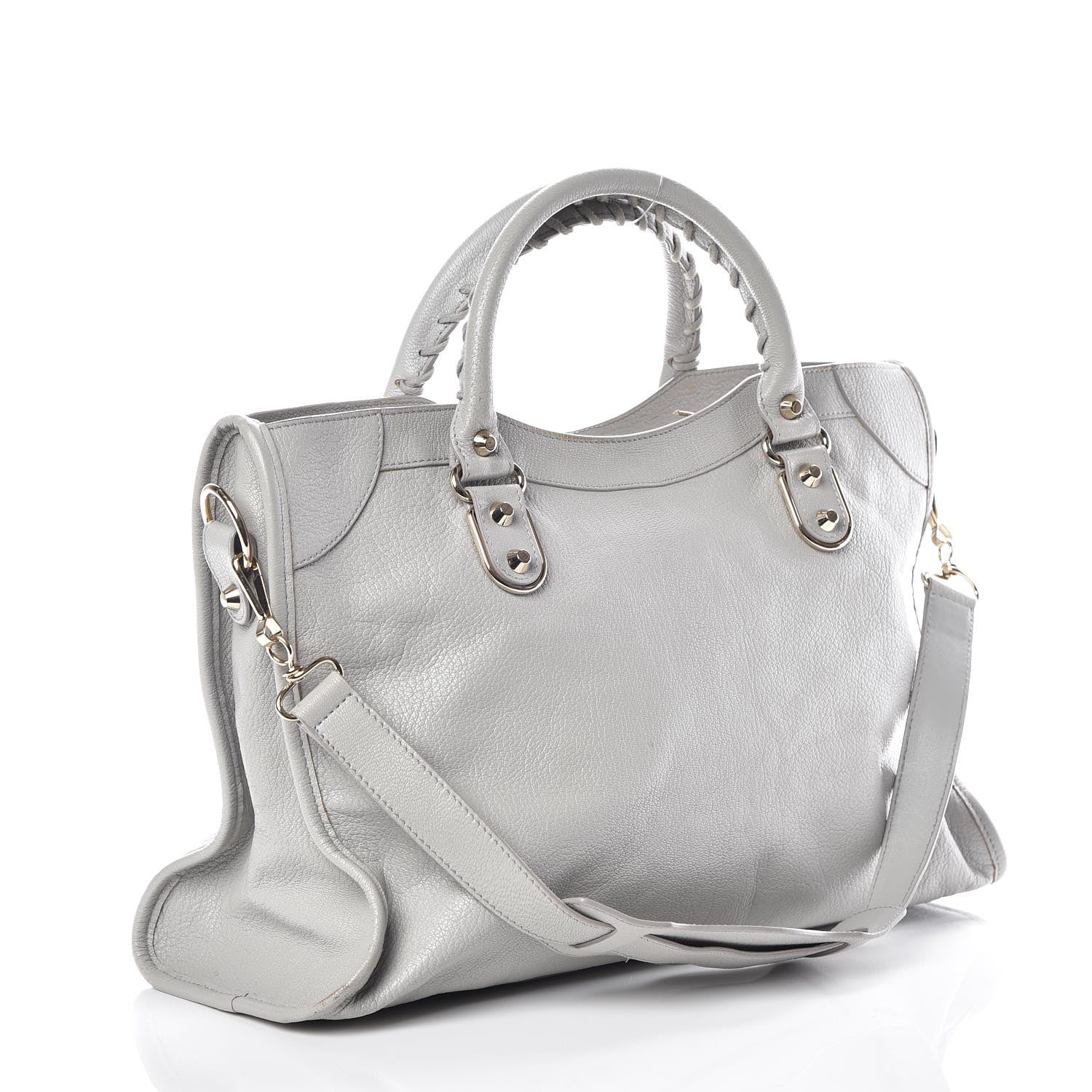 Balenciaga Chevre Gold Metallic Edge Hardware City Gris Perle 4 of 18