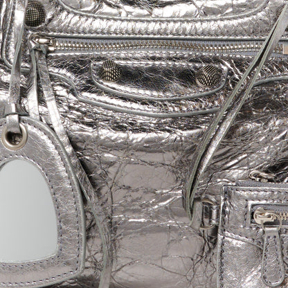 Balenciaga Metallic Agneau Arena Neo Cagole City Silver 8 of 12