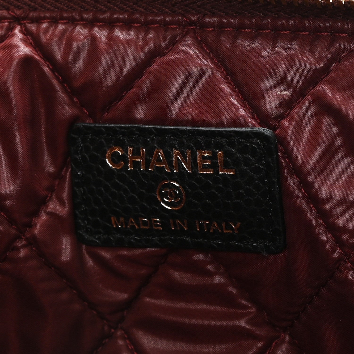 Chanel Caviar Quilted Large Cosmetic Case Black 6 of 8
