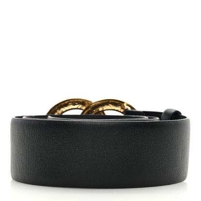 Chanel Metal Leopard Print Calfskin CC Belt 80 32 Gold Black 2 of 4