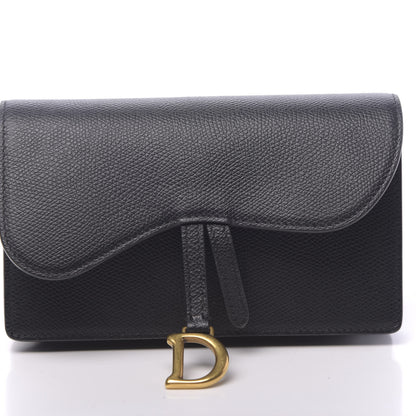 Christian Dior Grained Calfskin Saddle Belt Bag Black 12 of 12