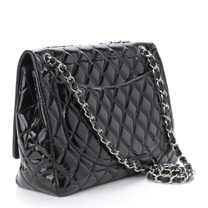 Chanel Patent Quilted Maxi Single Flap Black 3 of 11