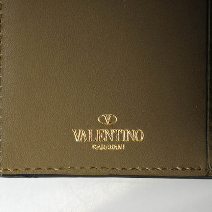 Valentino Garavani Calfskin Rockstud Flap Wallet Army Green 6 of 8