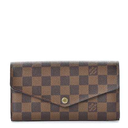 Louis Vuitton Damier Ebene Sarah Wallet NM 1 of 10