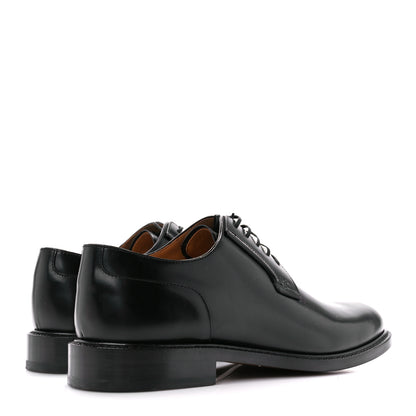 Christian Dior Polished Calfskin Mens Derby Shoe 43 Black 5 of 12