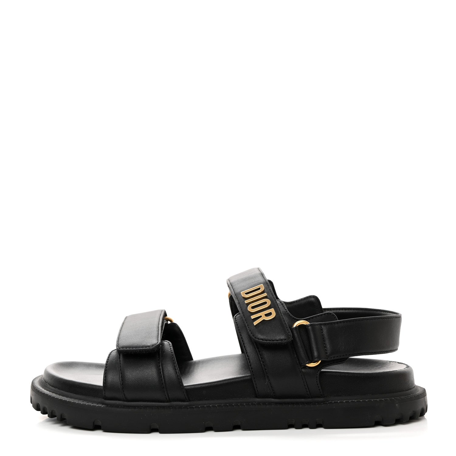 Christian Dior Lambskin Dioract 10mm Sandals 39 Black 1 of 8