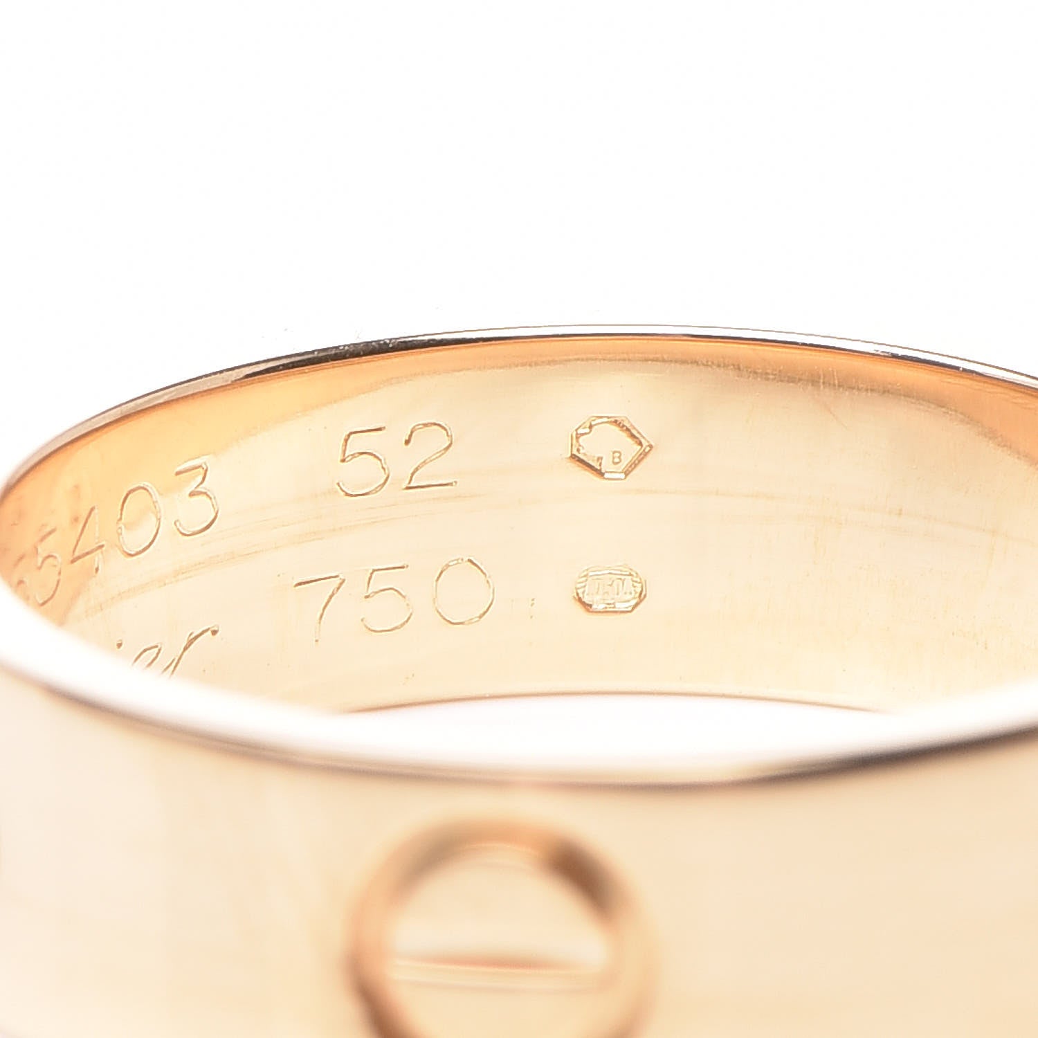 Cartier 18K Yellow Gold 5.5mm LOVE Ring 52 6 5 of 5