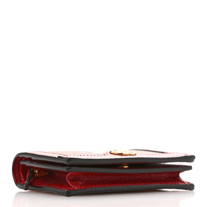 Gucci X DORAEMON Mini Vintage GG Supreme Monogram Card Case Wallet Beige Cherry Red 4 of 8