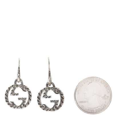 Gucci Sterling Silver Interlocking GG Drop Earrings 2 of 4