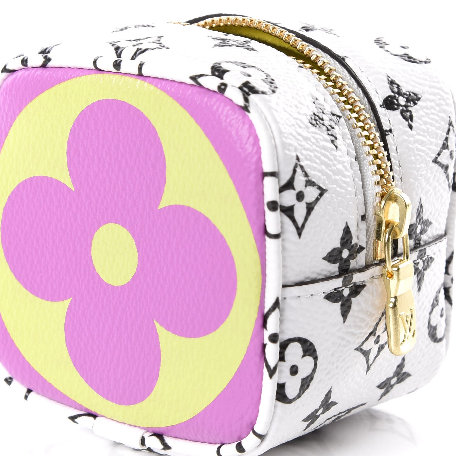 Louis Vuitton Monogram Giant Cube Coin Purse Pink 9 of 10