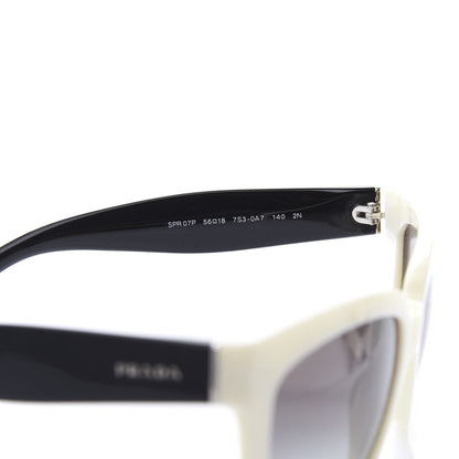 Prada Sunglasses SPR 07P Black White 6 of 8