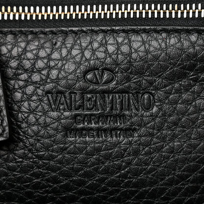 Valentino Garavani Pebbled Calfskin Mini Rockstud Tote Black 6 of 9