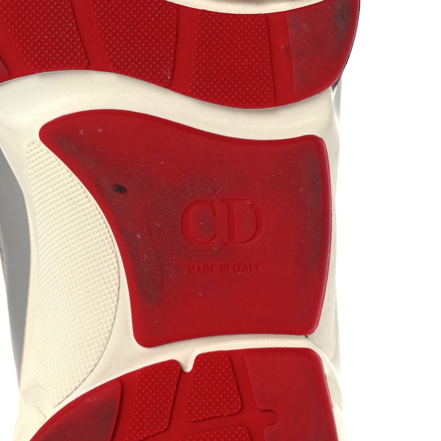 Christian Dior Technical Mesh Calfskin Mens B22 Sneakers 45 Red Blue Grey 6 of 14