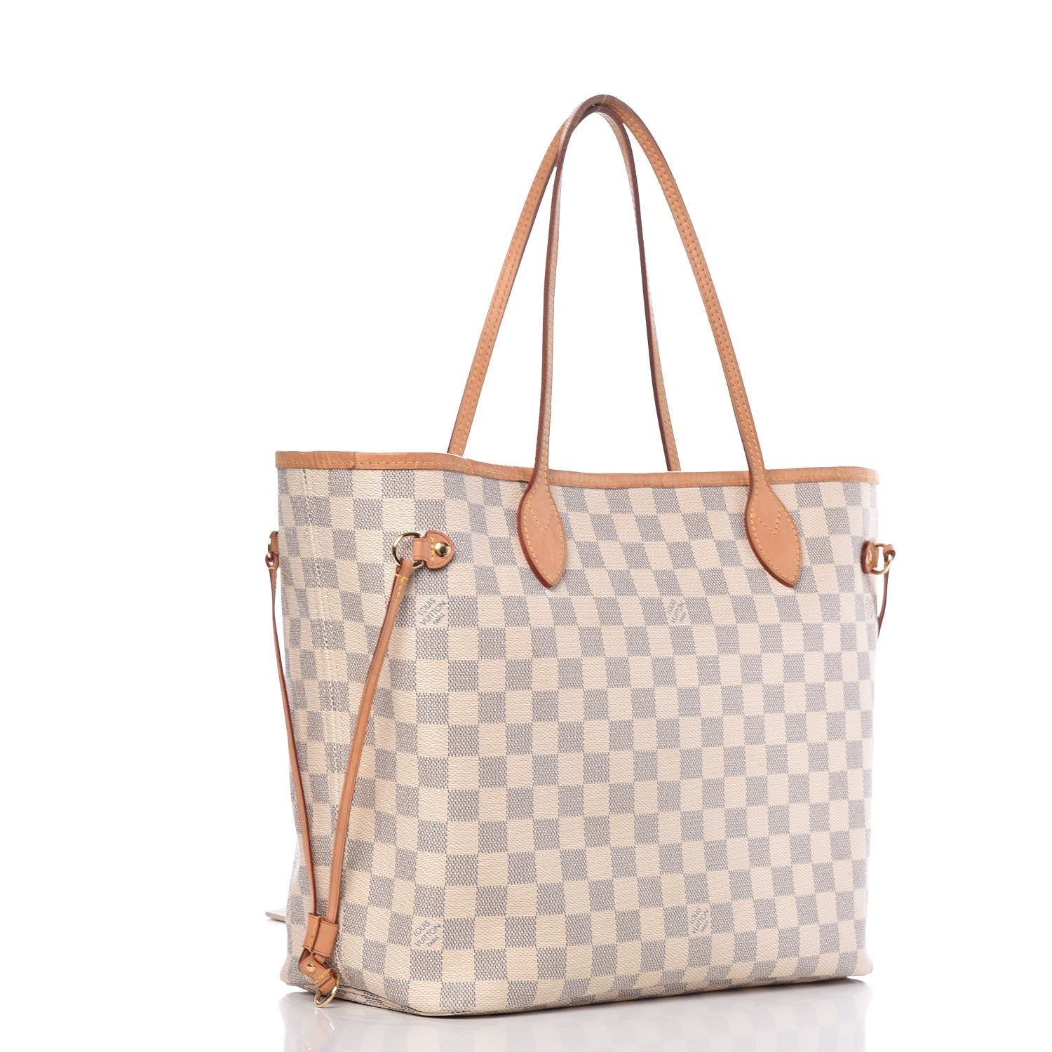 Louis Vuitton Damier Azur Neo Neverfull MM Rose Ballerine 4 of 16