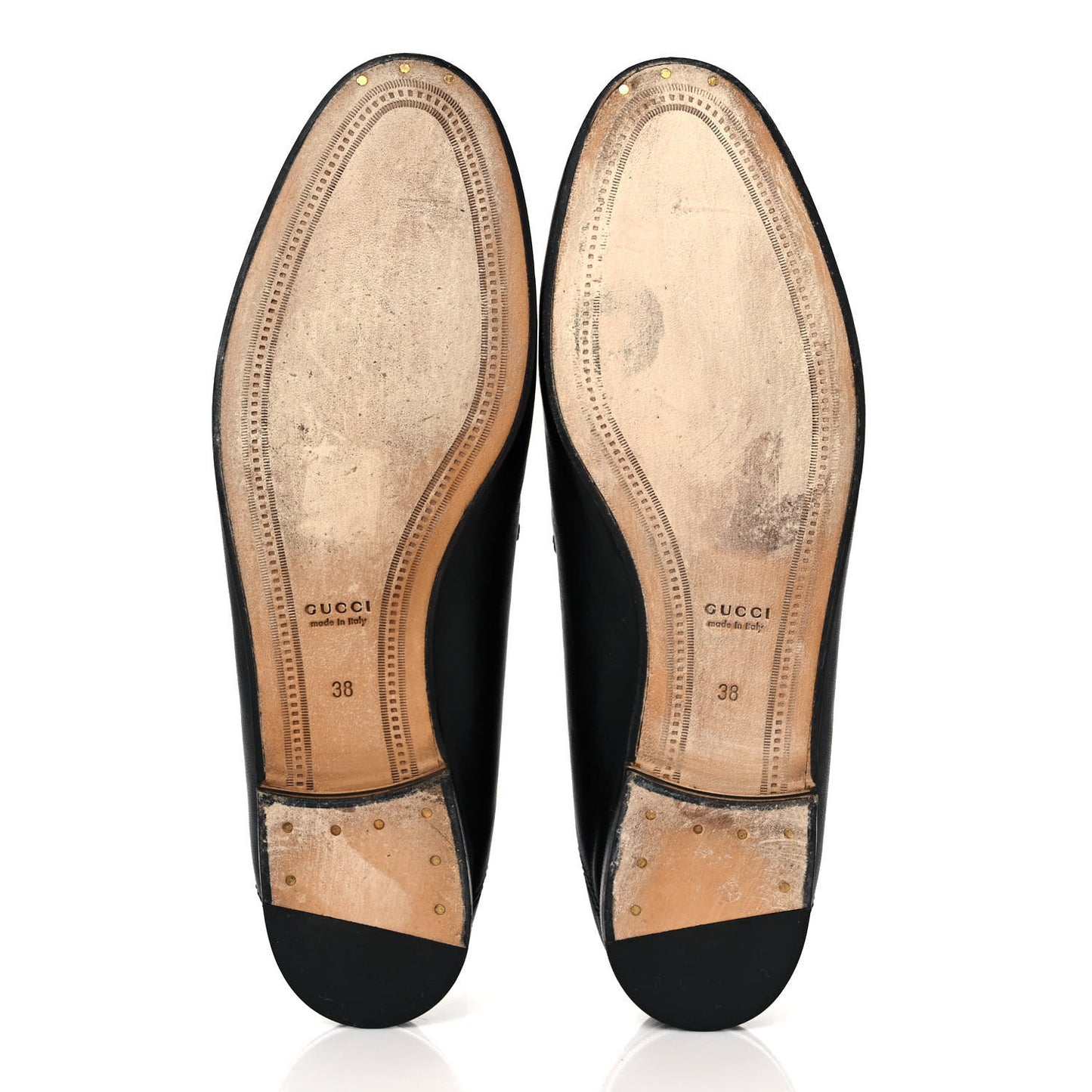 Lambskin Womens Brixton Horsebit Loafers 38 Black
