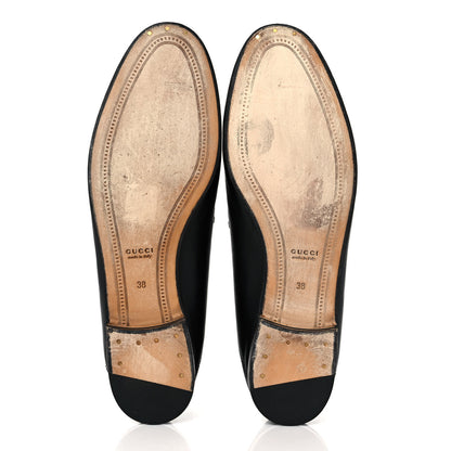 Gucci Lambskin Womens Brixton Horsebit Loafers 38 Black 5 of 8