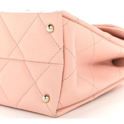 Chanel Caviar Quilted Mini Retro Twist Top Handle Flap Light Pink 11 of 11