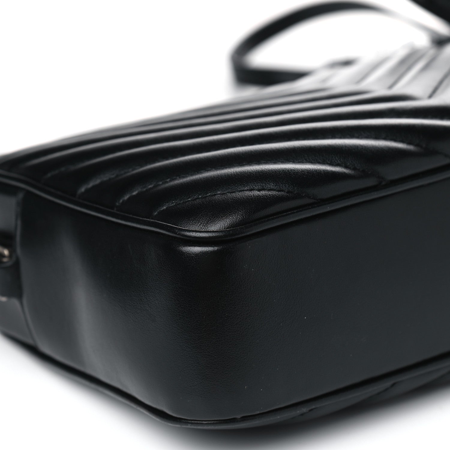 Saint Laurent Calfskin Matelasse Monogram Lou Camera Bag Black 8 of 9