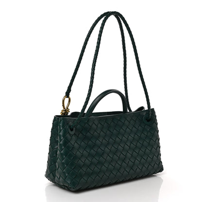 Bottega Veneta Nappa Intrecciato Small East West Andiamo Shoulder Bag Emerald Green 4 of 9