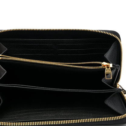 Louis Vuitton Empreinte Monogram Giant Zippy Wallet Black Beige 3 of 5