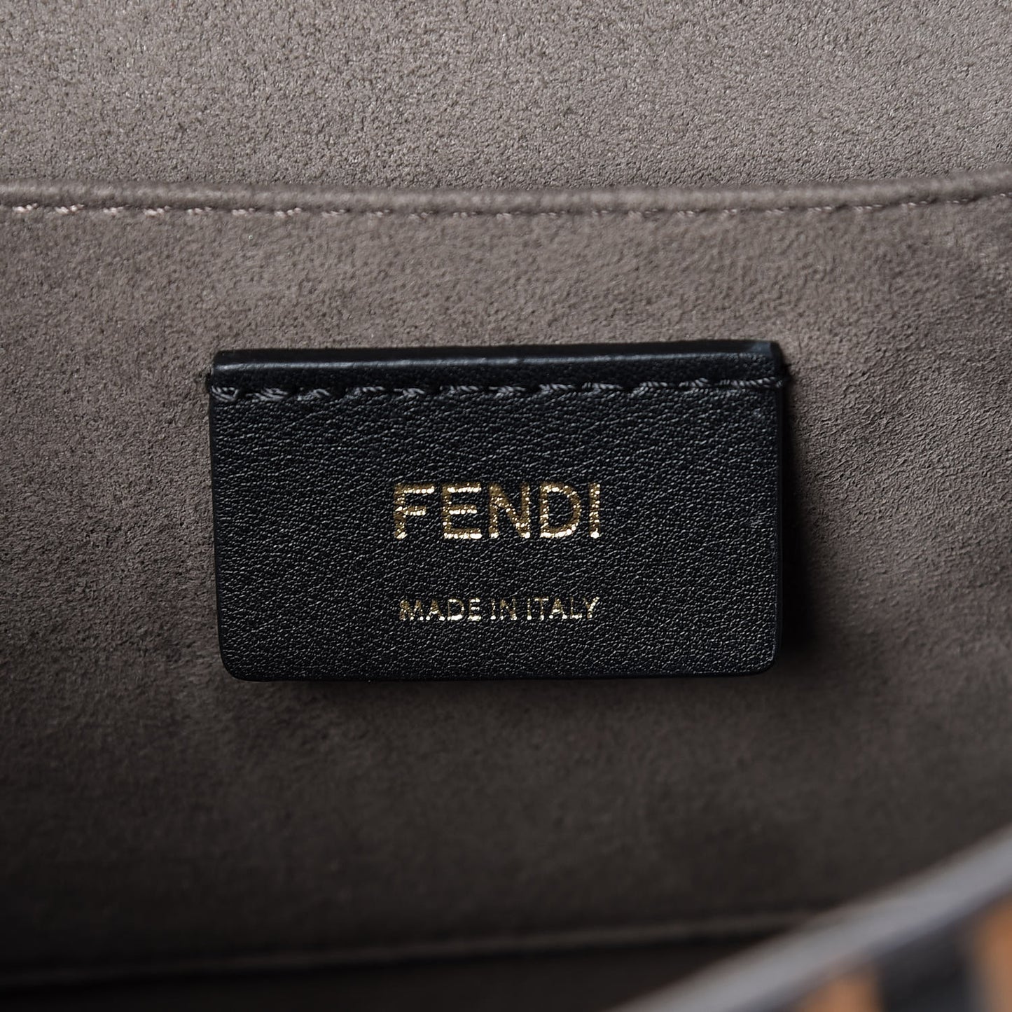 Vitello Century F is Fendi FF Embossed Kan I Shoulder Bag Orzo Tobacco