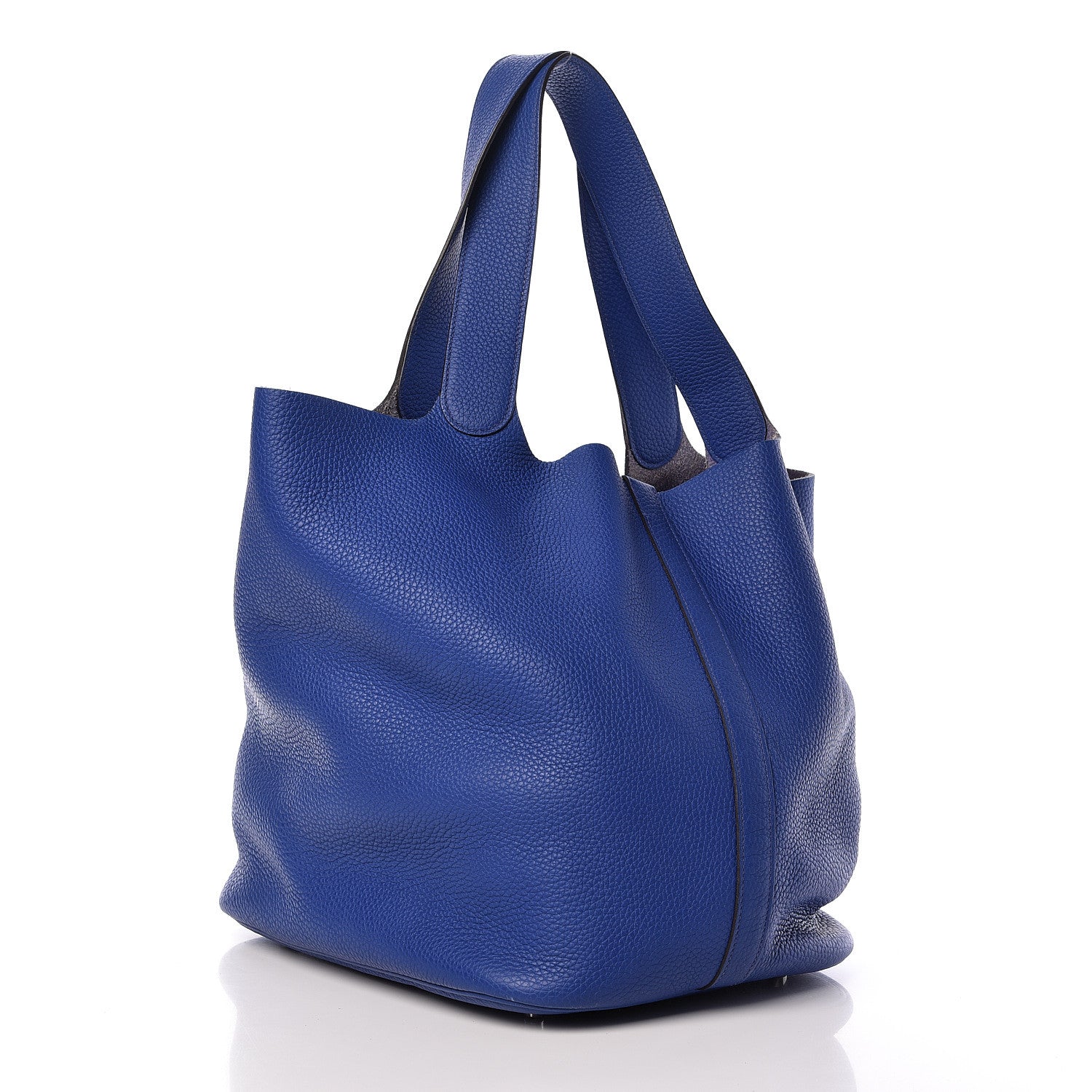 Hermes Taurillon Clemence Picotin Lock TGM Bleu Electrique 3 of 12