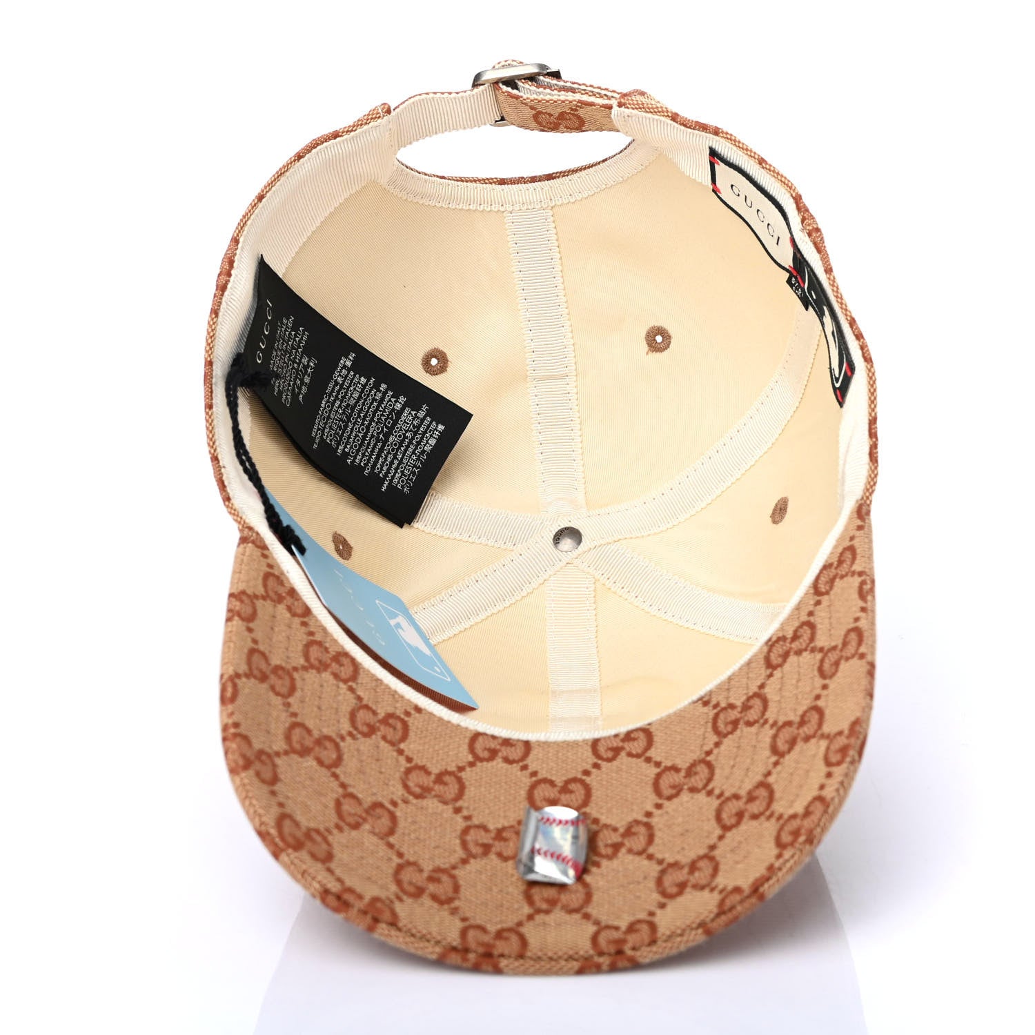 Gucci X MLB Monogram SF Giants Baseball Hat 57-61 Beige Ruggine 4 of 4