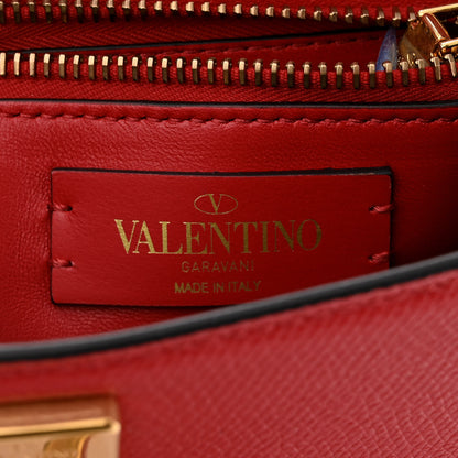 Valentino Garavani Grainy Calfskin Small VSling Top Handle Bag Rouge Pur Cerise 6 of 9